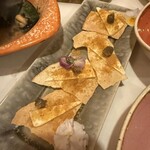 タランテッラ ダ ルイジ - パーネカラサウとサルデーニャ産カラスミ＆バター