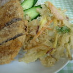 銀星食堂 - かきあげ がついてきます