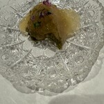 鮨 つむぎ - 帆立の昆布締めジュレ