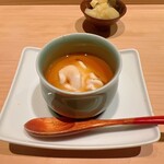 鮨 安吉 - 鱈の白子茶碗蒸し