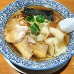 中華そば とみ屋 - 中華そばエビワンタン