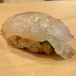 鮨 やすみつ - カワハギ