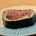 鮨 やすみつ - トロ巻物（少な目で）
