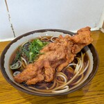 弥生軒 - 料理写真:唐揚1ケそば490円