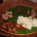 amanpulo - 今日の夜はフィリピン流で手で食べてくださいとのことずら・・