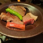 居酒屋 つのふり - 特選A5大和牛の石焼ステーキ