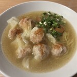 七喜 - 海老ワンタン麺　塩　硬め