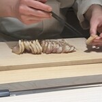 くるますし - おおすじはたの醤油炭火焼き