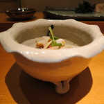 鮨龍尚 - 北寄貝と帆立貝のひもの酢の物