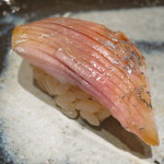 鮨龍尚 - 真鯵　塩締め 鹿児島