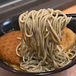 駅そば 清流そば - おでんそば(がんもどき＋煮たまご)@税込540円、さつま揚げ@税込200円