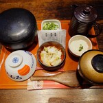 たむろ - 料理写真:●ひつまぶし　特上（2/3匹使用）  3,690円

■ご飯は無料で、少なめ、普通、多めを選択

■デザートはレモン風味の寒天か
ほうじ茶ソフトが選択出来たので

●レモン風味の寒天

を注文してみた