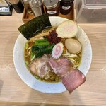 とんぼ庵 - 【しょうが醤油らぁめん‘限定tp味玉sv自家製辛味】