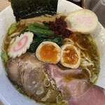 とんぼ庵 - 【しょうが醤油らぁめん＝tp味玉sv自家製辛味】