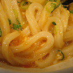 極浄うどん うだま - 2015.1釜玉小、ちく天トッピング