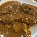 カレー専門店 ビィヤント - カツカレーのビーフカレー中辛、ライス少なめ