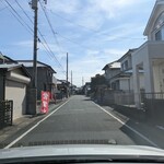 蘭園亭 - 外観（細い住宅地にある）