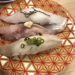 回転寿し トリトン - フグ、トロにしん、昆布締め鯛