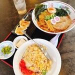 紺のれん - スペシャル中華そば+ダブルセット