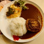 オリンピア - ランチメニュー(ミニハンバーグビーフカレー)