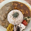 本と玄米カレー ヨスカ