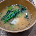 すき家 - 菜の花と鰆のみそ汁