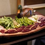 鷹匠鍋 あか羽 - 真鴨3人前