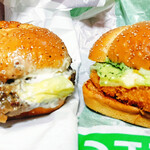 マクドナルド - N.Y. 肉厚ビーフ ペッパー&ビーフソテー＋N.Y. タルタルシュリンプ ガーリック&バジル