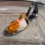 神楽坂 フレンチレストラン ラリアンス - 生麩のムース