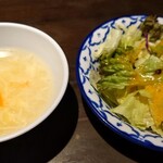 青龍門 池袋店 - スープ、サラダ