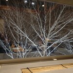 別邸 仙寿庵 - 個室のお食事処からの雪景色