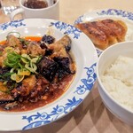 バーミヤン - 料理写真:【日替わりランチ】酸辣麻婆茄子