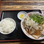 いな穂 - 中華そば、ライスセット