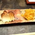 髙橋 謙太郎 - 【 揚げた月光ゆり根と唐墨 】