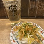 炭火焼 いわこう - 鰹出汁香る大根三味パリパリサラダ ハーフ りんご酢サワー