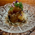 高輪 しん山 - 赤海鼠　茶ぶりで柔らかく。