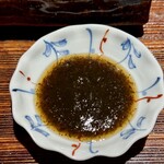 高輪 しん山 - 御造りに昆布醤油　これが美味しい！白米と食べたい！