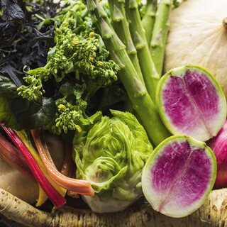 A variety of courses using plenty of carefully selected ingredients◎