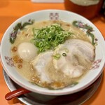 元祖久留米らーめん　福ヤ - 半熟味付玉子ラーメン