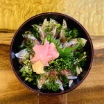 Irifune Ito Ito Ekimae Ten - ① 2150円：アジ丼