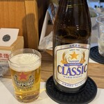 創作旬彩 凪海 - サッポロ クラシック(中瓶)、700円