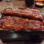 川魚 根本 - うな重特上5670円+中盛り130円