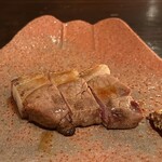 たでの葉 - 猪 ロース肉 タレ焼き マスタード