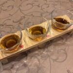 中華飯店 大一樓 - 紹興酒飲み比べ（5年、12年、20年）