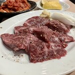 炭火焼 ゆうじ - ハラミ、キムチ