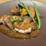 門前洋食 藤屋 - 信州福味鶏のソテー りんごとあめ色玉ねぎの門前ソース