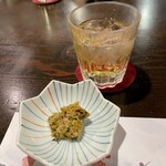 厚田村 - お通しが蕗の薹味噌　最高！