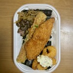 ほっかほっか亭 - 料理写真:ほっかほっか亭 志紀 のり弁当+ポップコーンシュリンプ