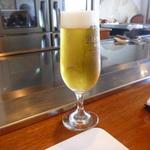 利心 - 先ずはビールを頂きました。