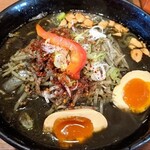 春一家 三代目 麺宿 - 黒八味噌らーめん≪チャーシュー→味玉に変更してもらってます≫【Nov.2025】